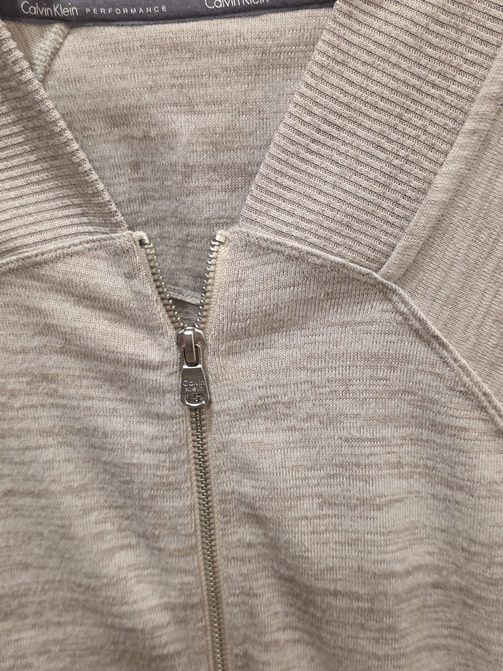 Calvin Klein Performance Women's Zip-Front Cardigan - Beige Taupe